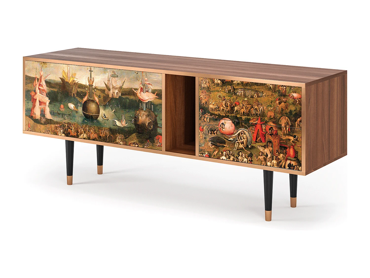 Meuble TV - 170х69х48 cm - T1 - Garden of Delights , Noyer