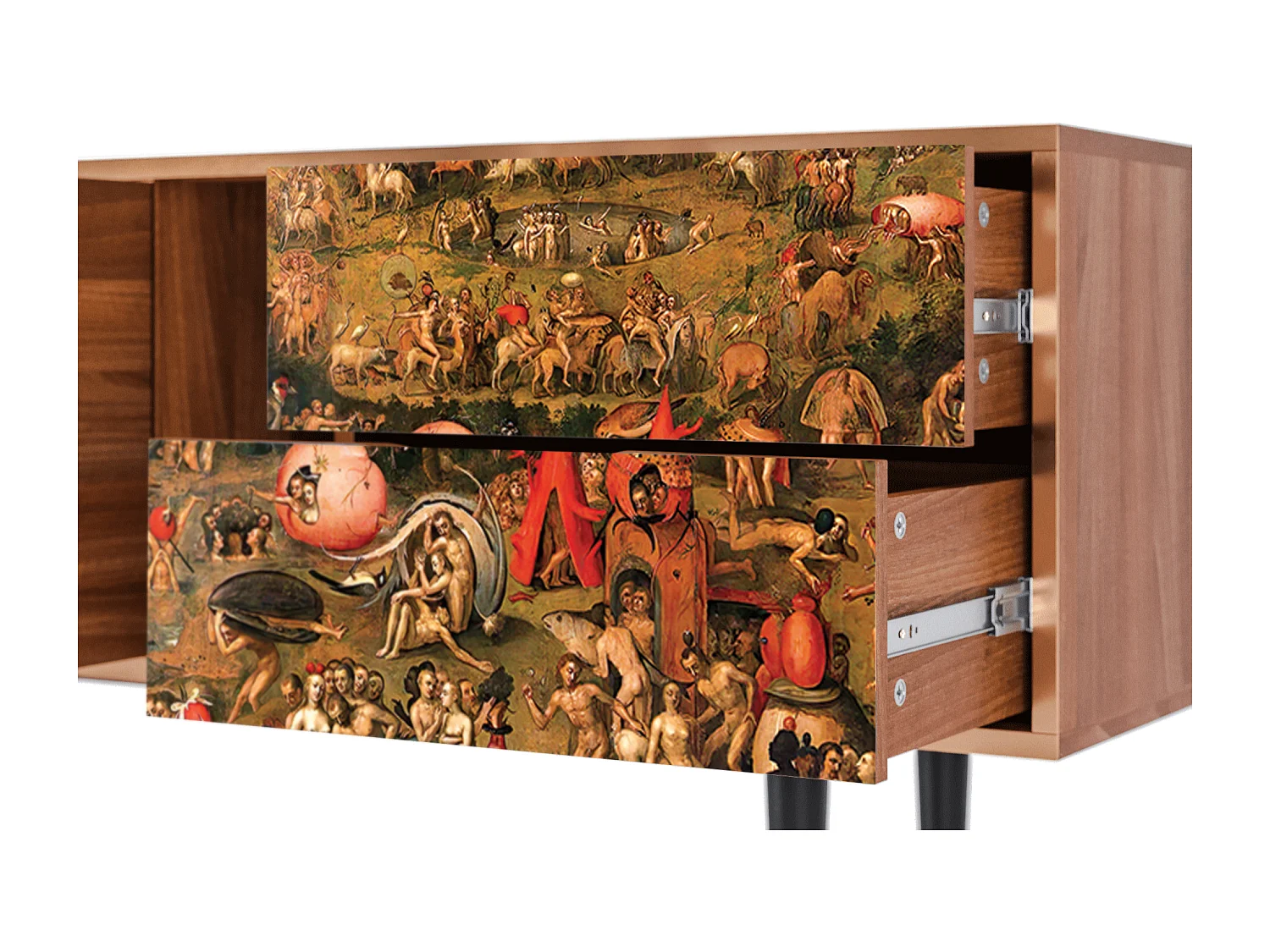 Meuble TV - 170х69х48 cm - T1 - Garden of Delights , Noyer