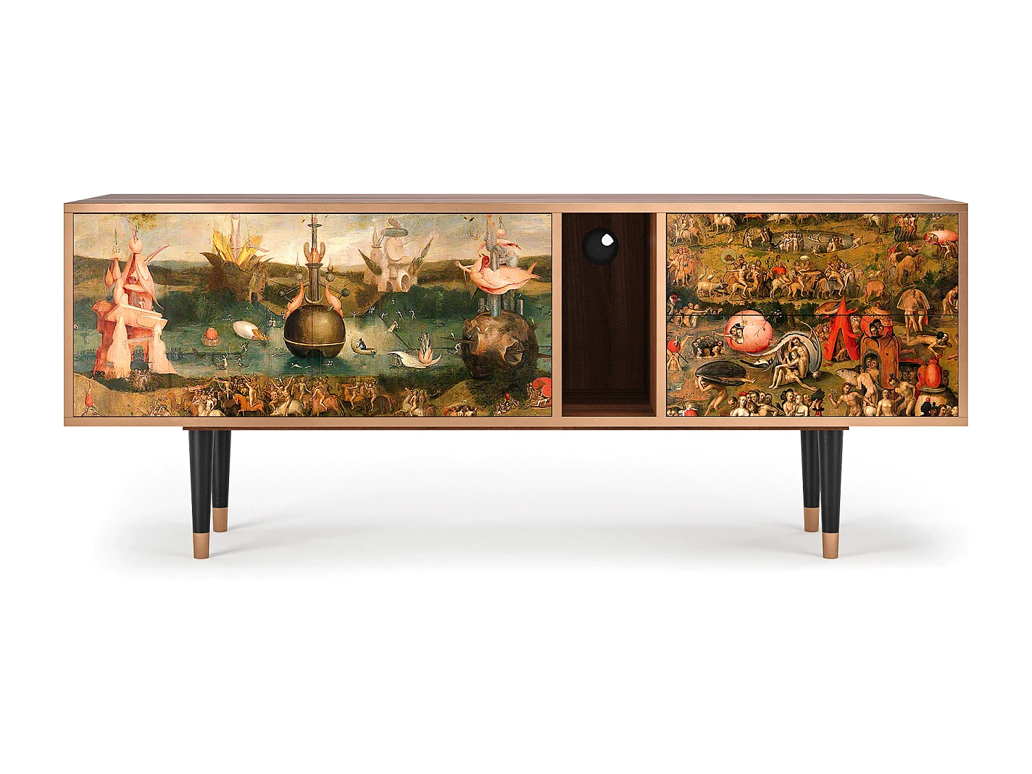 Meuble TV - 170х69х48 cm - T1 - Garden of Delights , Noyer