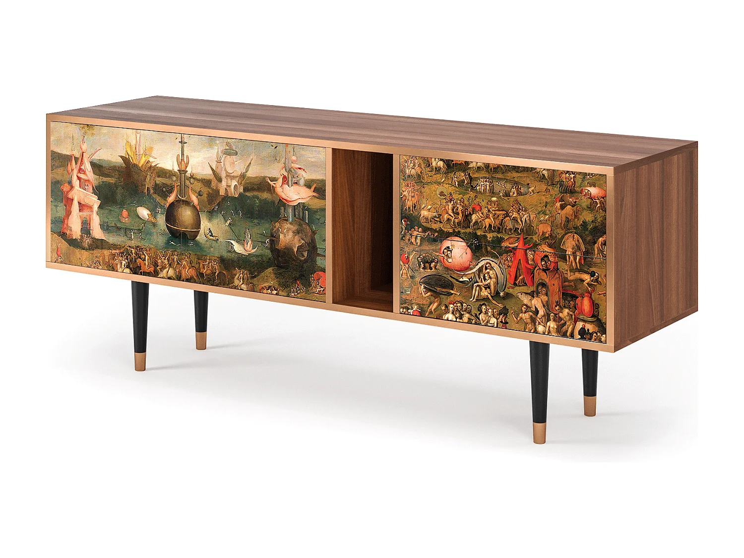 Meuble TV - 170х69х48 cm - T1 - Garden of Delights , Noyer