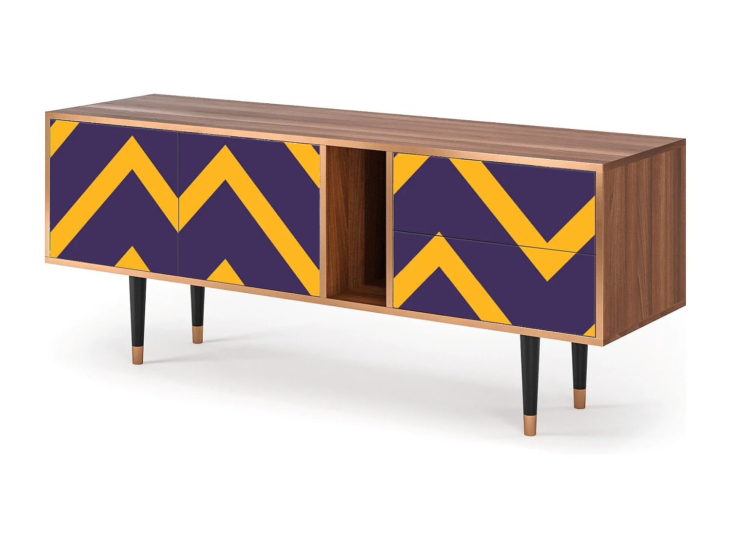 Meuble TV - 170х69х48 cm - T1 - The Brightest Way, Noyer