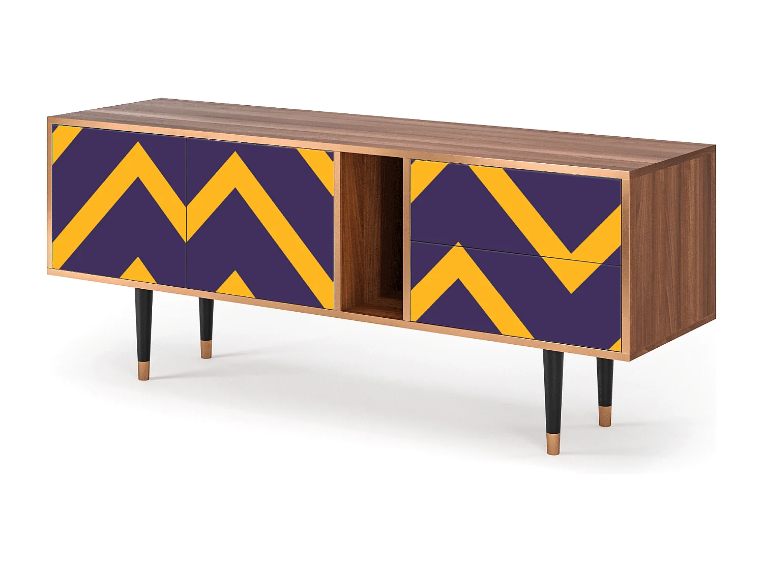 Meuble TV - 170х69х48 cm - T1 - The Brightest Way, Noyer