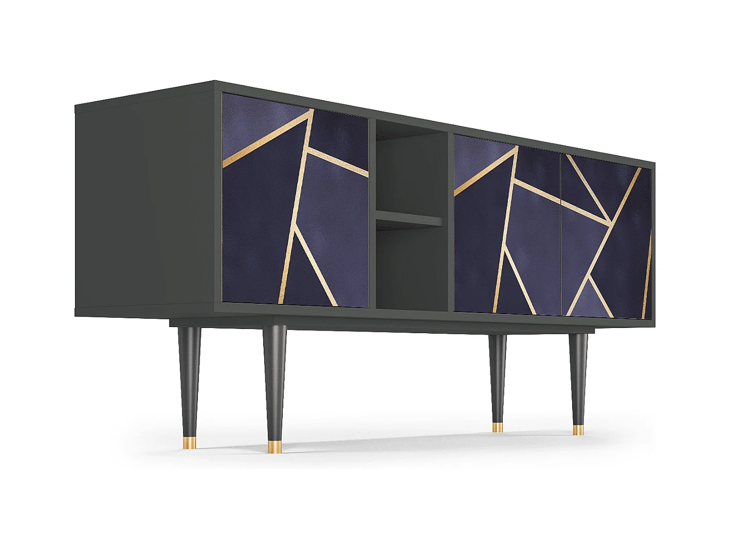 TV-Möbel - 150х69х41 cm - T5 - The Amethyst, Anthrazit