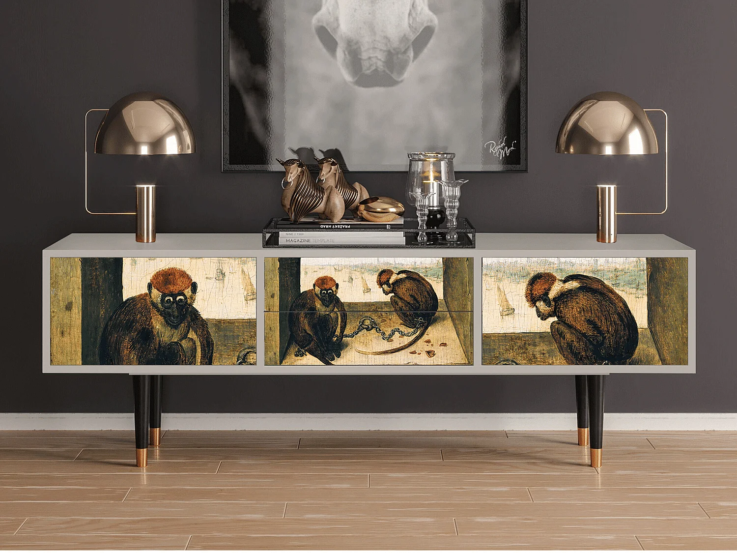 TV-meubel - 170х59х48 cm - T4 - Two Monkeys, Zand
