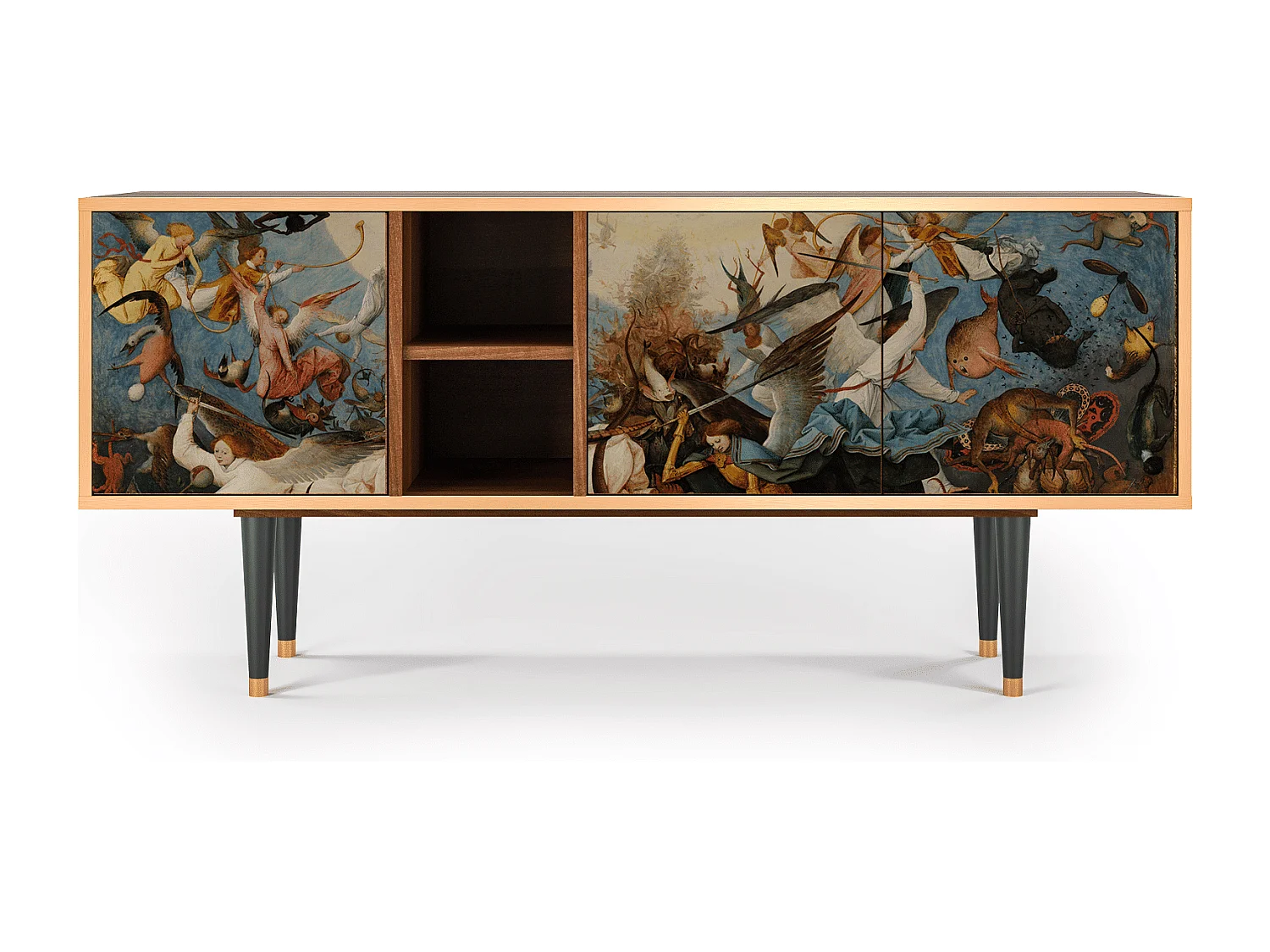 Meuble TV - 150х69х41 cm - T5 - The Fall, Noyer