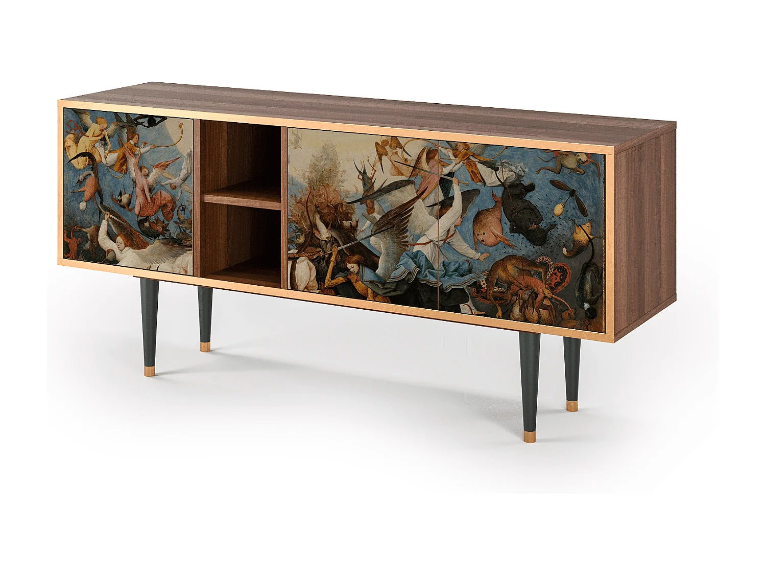 Meuble TV - 150х69х41 cm - T5 - The Fall, Noyer