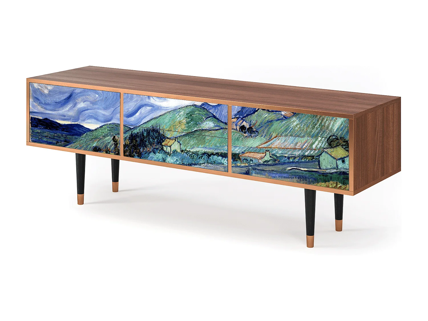 TV-meubel - 170х59х48 cm - T4 - Landscape, Walnoot