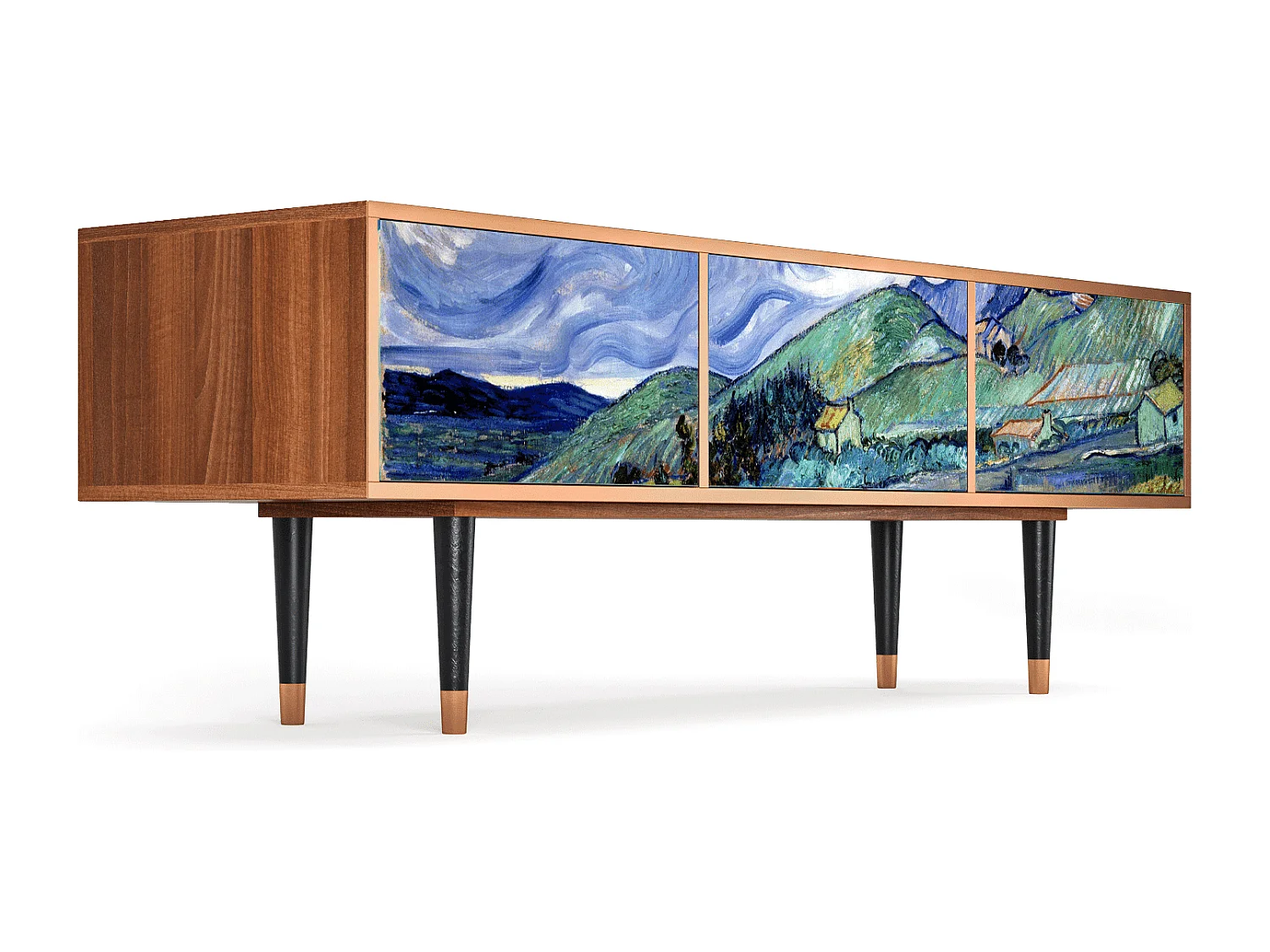 TV-meubel - 170х59х48 cm - T4 - Landscape, Walnoot