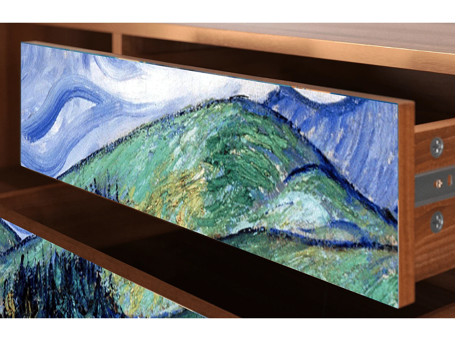 TV-meubel - 170х59х48 cm - T4 - Landscape, Walnoot