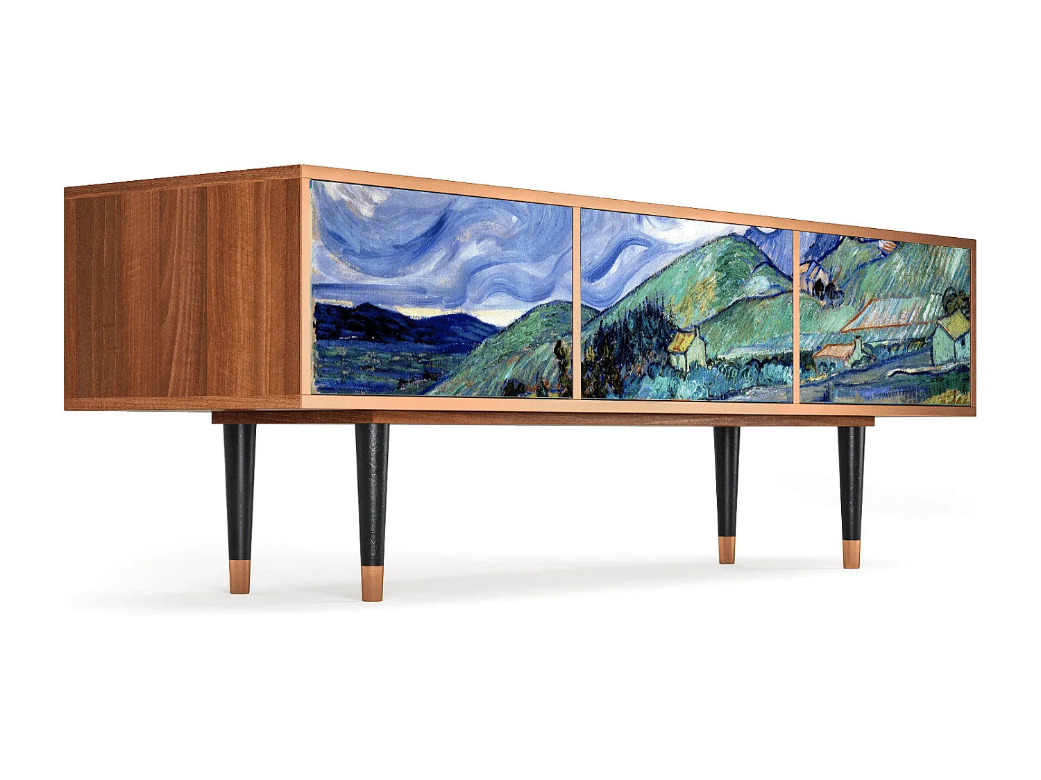 TV-meubel - 170х59х48 cm - T4 - Landscape, Walnoot