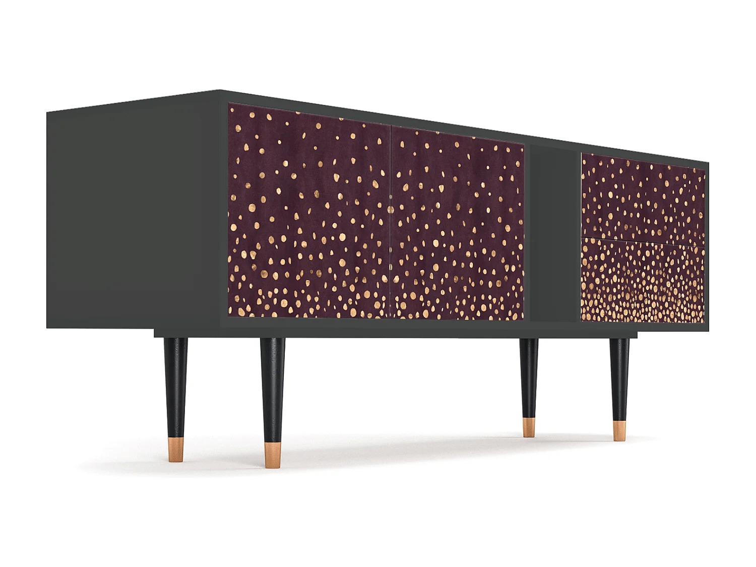 Mueble de TV - 170х69х48 cm - T1 - Glowworms, Antracite