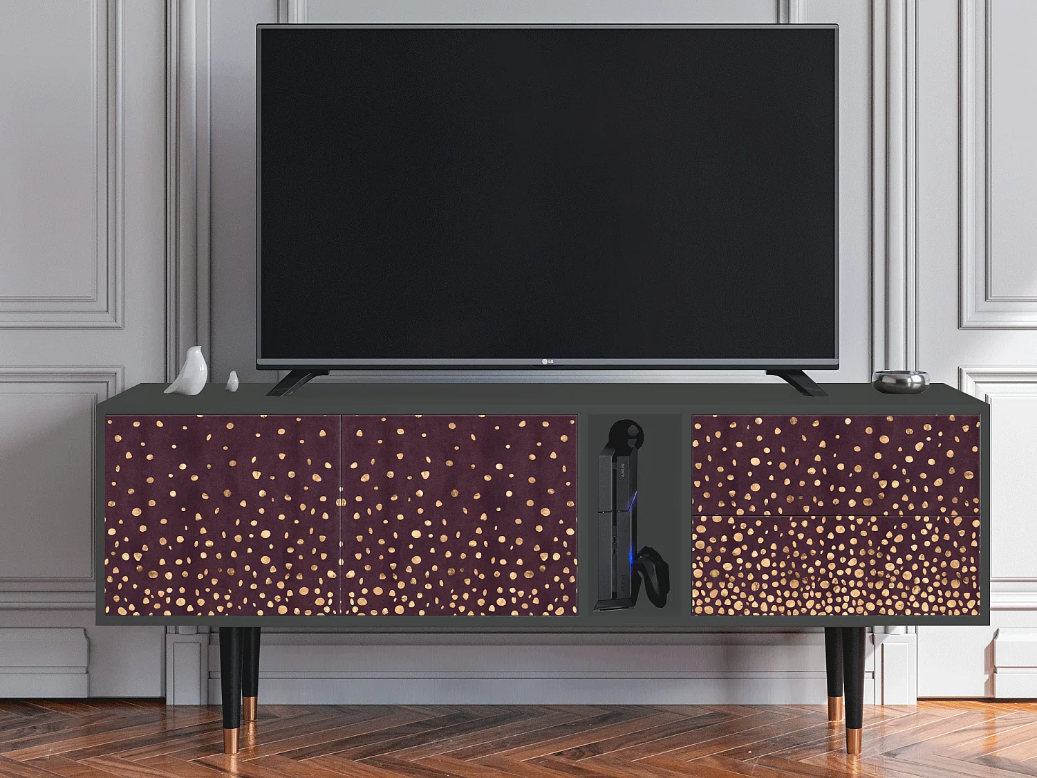 TV-Möbel - 170х69х48 cm - T1 - Glowworms, Anthrazit