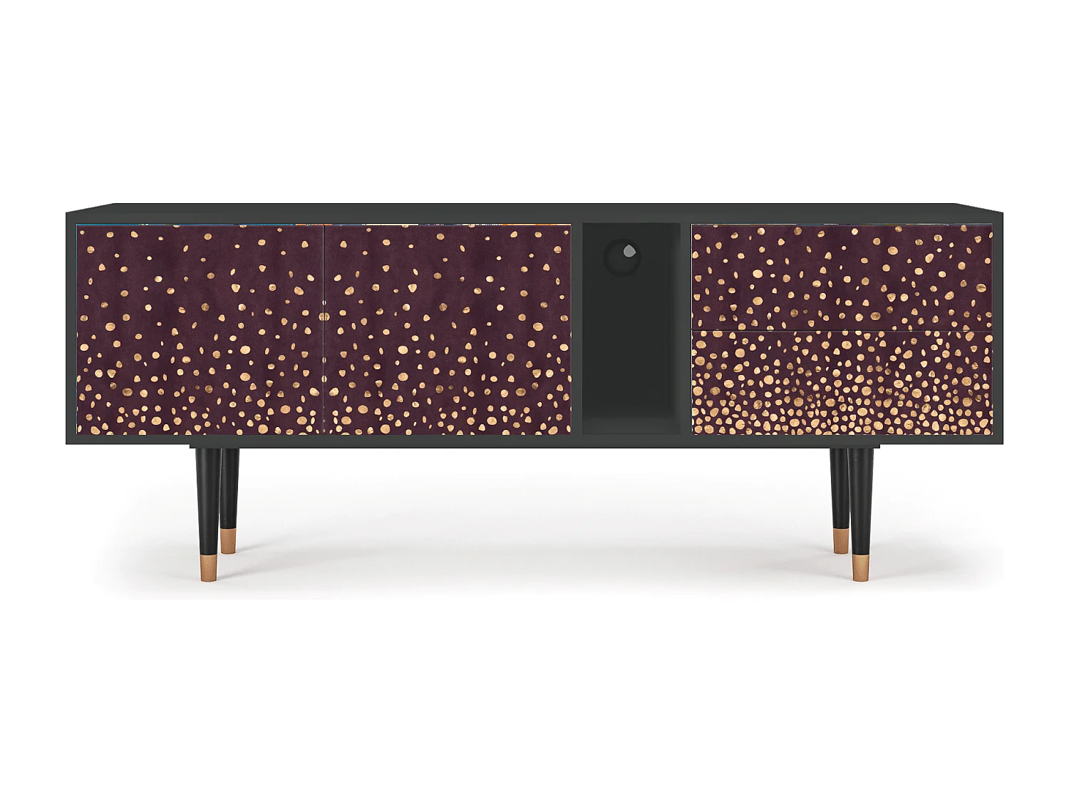 TV-Möbel - 170х69х48 cm - T1 - Glowworms, Anthrazit