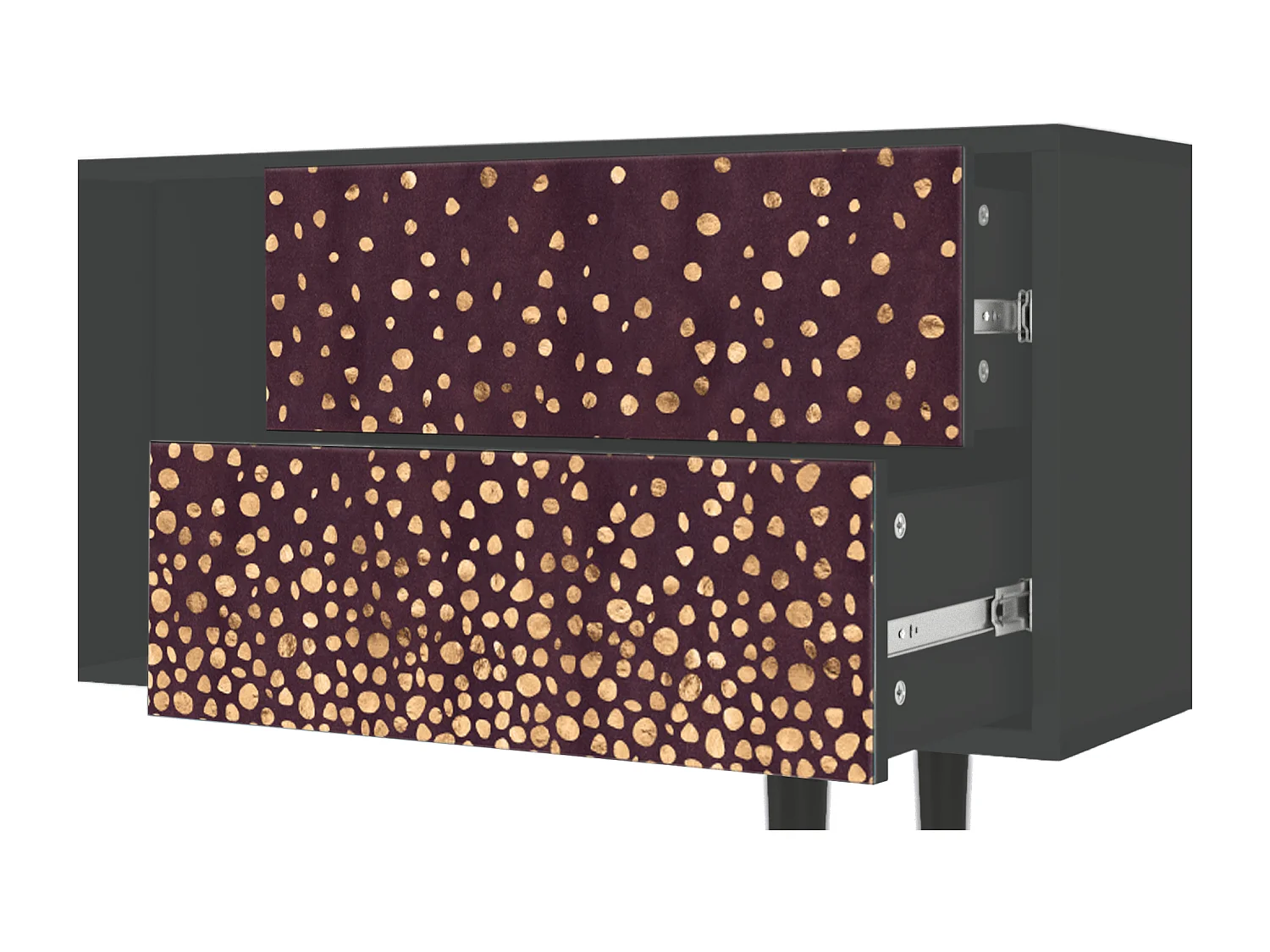 Mueble de TV - 170х69х48 cm - T1 - Glowworms, Antracite