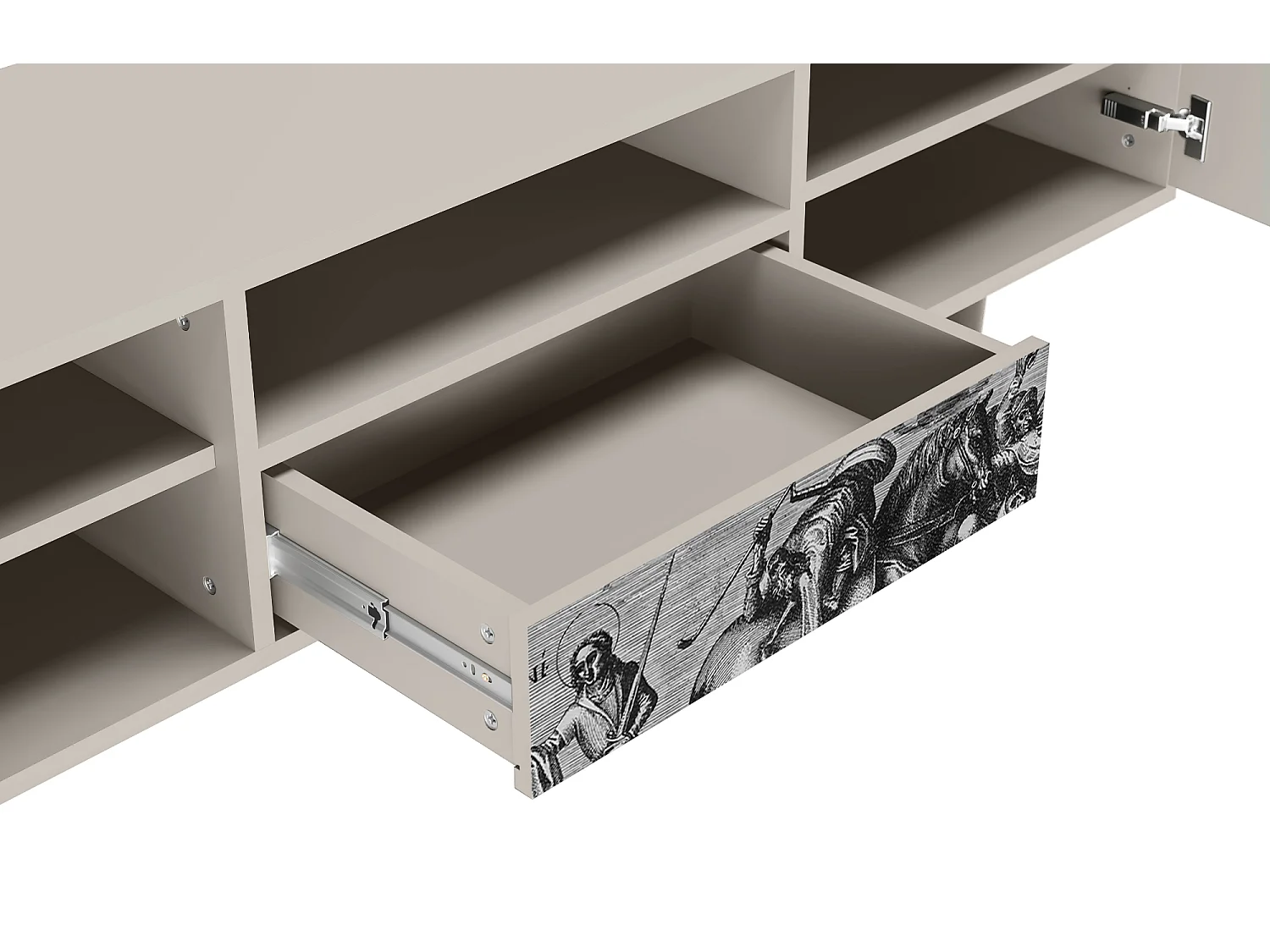 Mueble de TV - 170х59х41 cm - T6 - Saint Martin, Areia