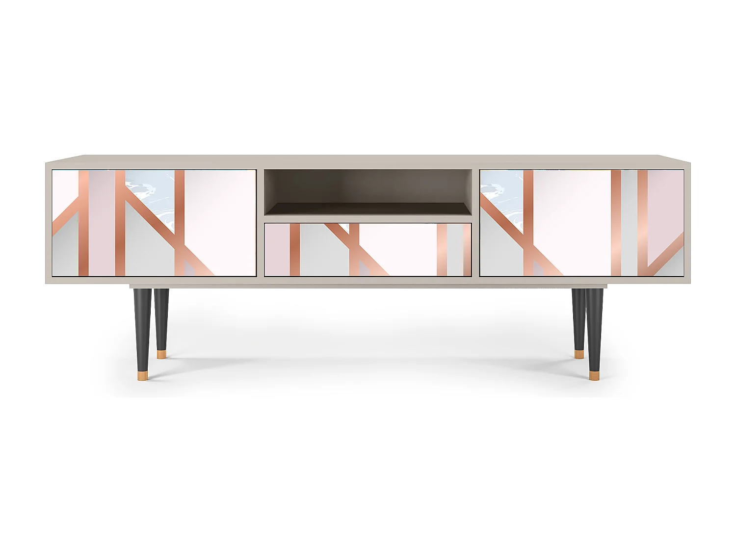 Mueble de TV - 170х59х41 cm - T6 - Champagne Story, Arena