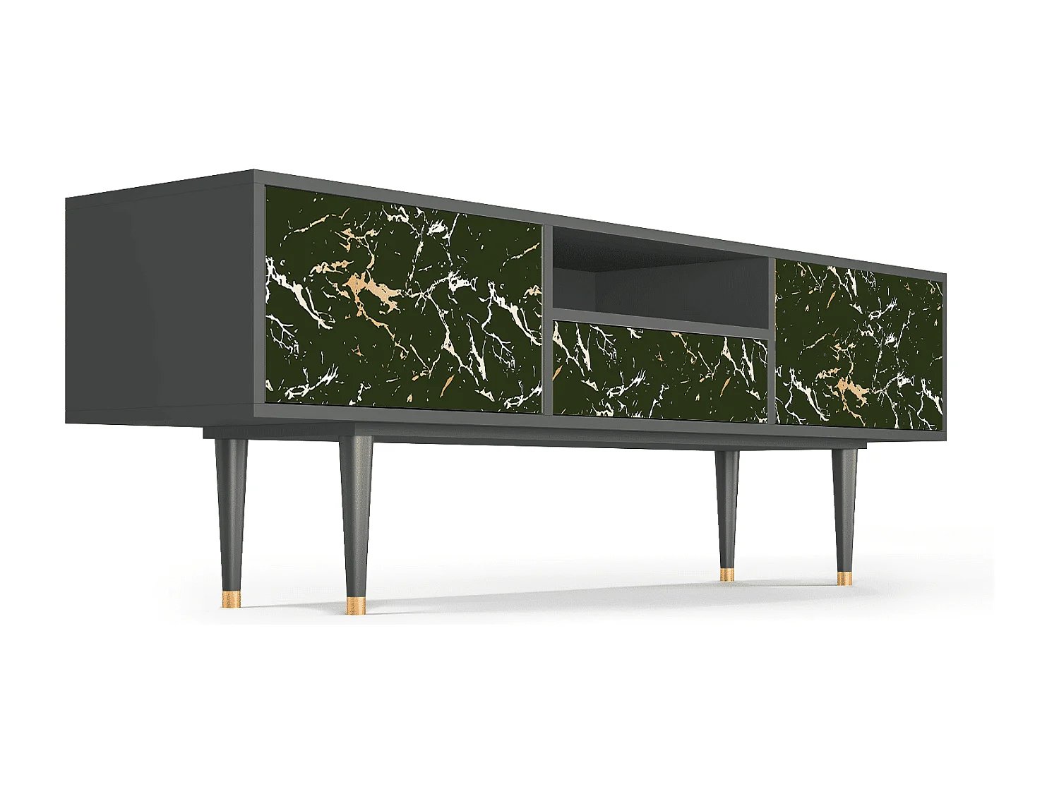 Meuble TV - 170х59х41 cm - T6 - Amazon Forest, Anthracite