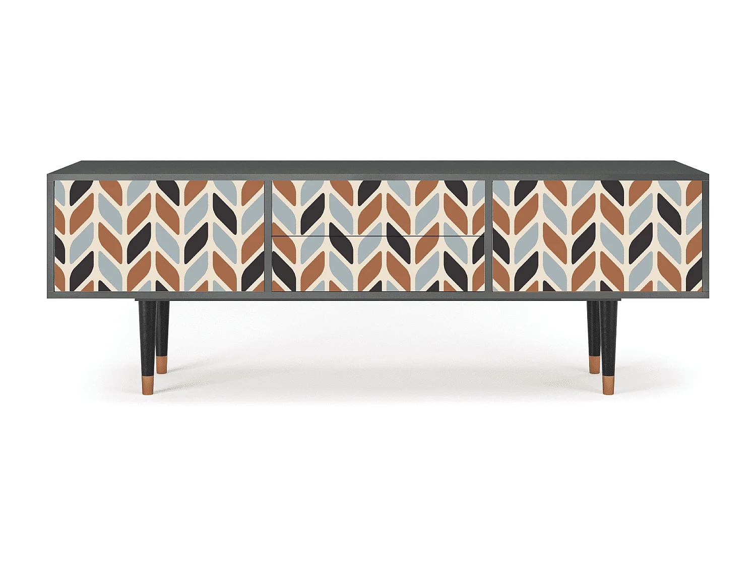 Meuble TV - 170х59х48 cm - T4 - Beige Laure, Anthracite