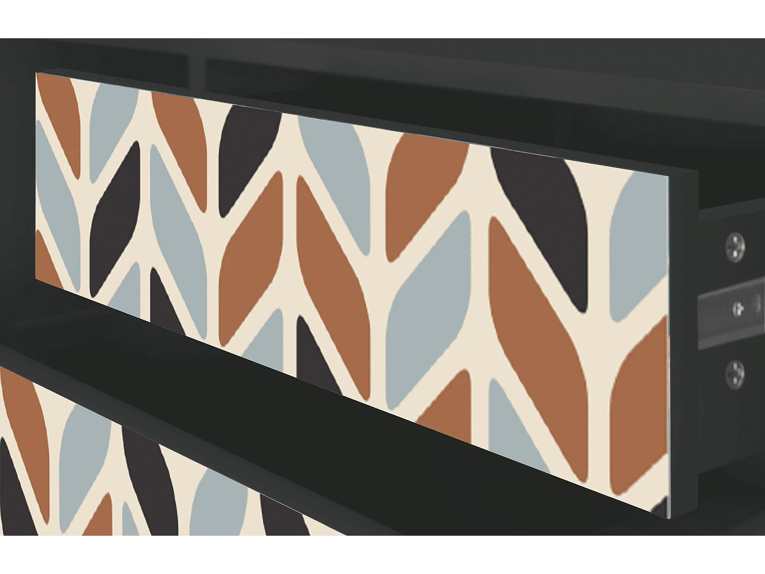 Meuble TV - 170х59х48 cm - T4 - Beige Laure, Anthracite