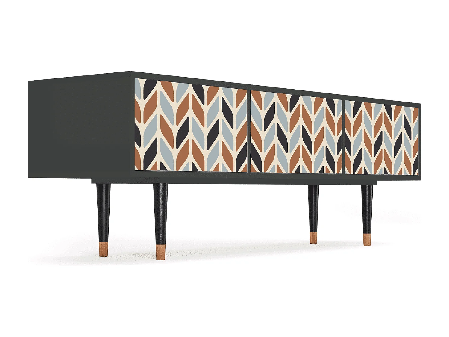 Szafka RTV - 170х59х48 cm - T4 - Beige Laure, Antracyt