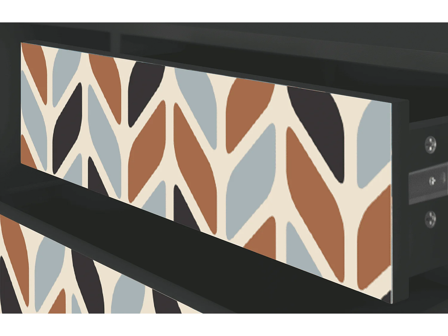 Szafka RTV - 170х59х48 cm - T4 - Beige Laure, Antracyt