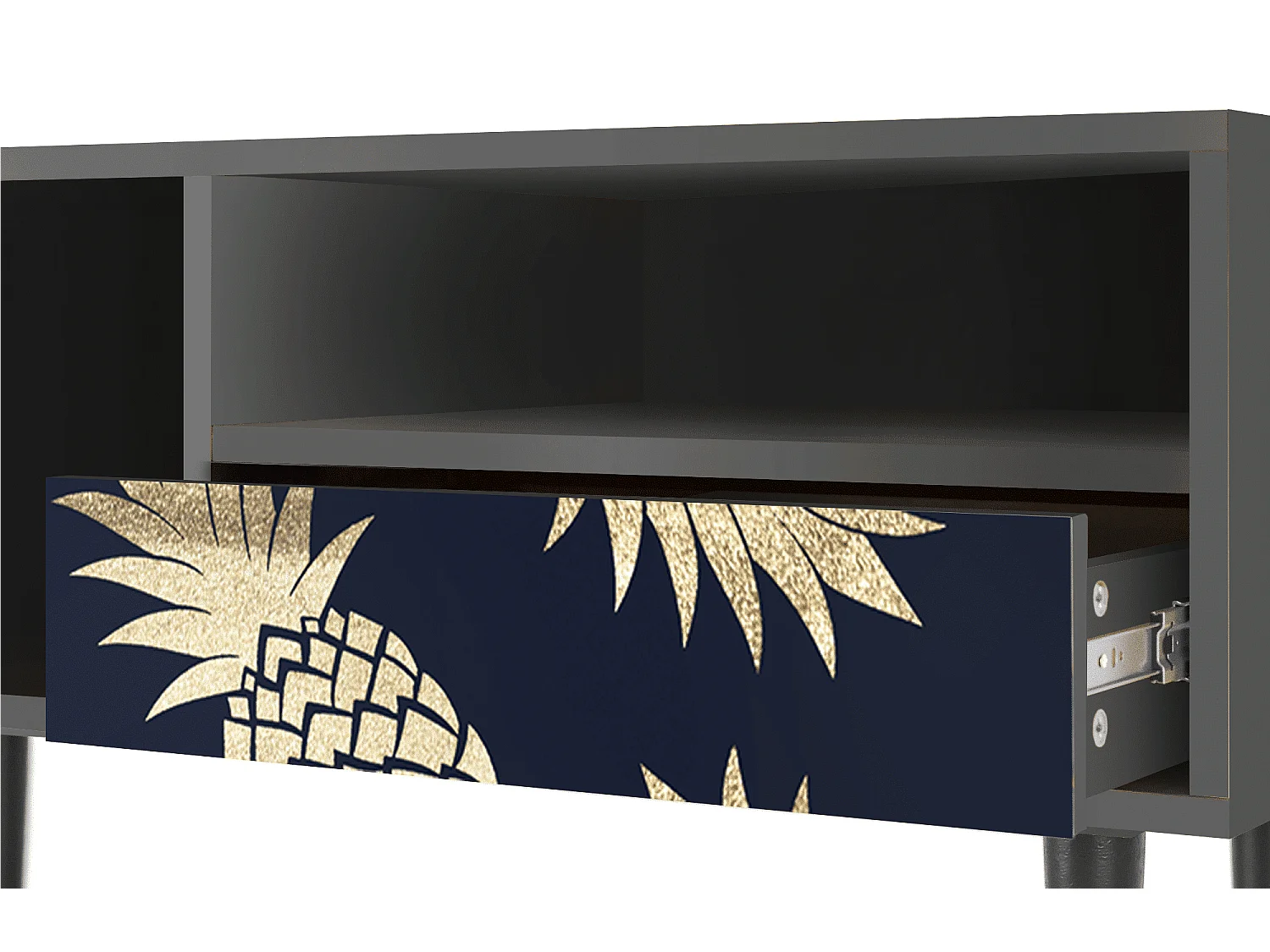 TV-meubel - 115х59х48 cm - T3 - Sunny Pineaple, Antraciet