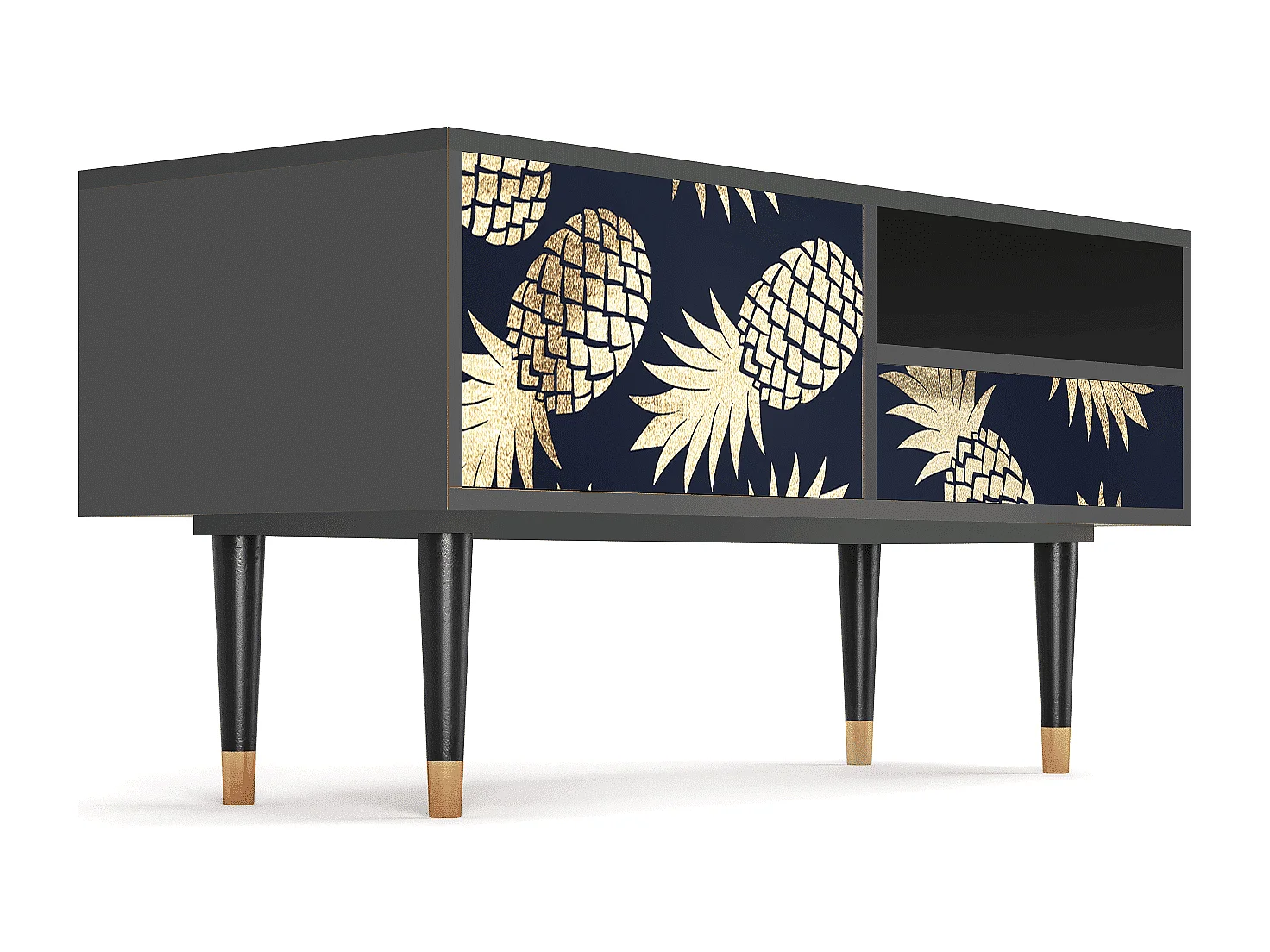 Mobile TV - 115х59х48 cm - T3 - Sunny Pineaple, Antracite