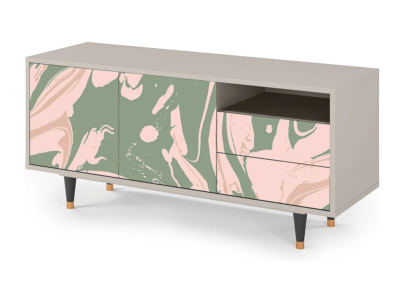 TV-meubel - 125х56х41 cm - T7 - Aquarelle, Zand