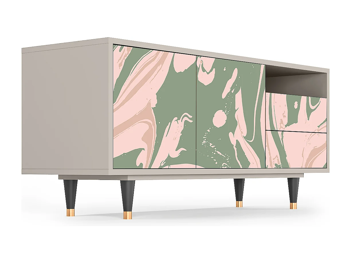 TV-meubel - 125х56х41 cm - T7 - Aquarelle, Zand