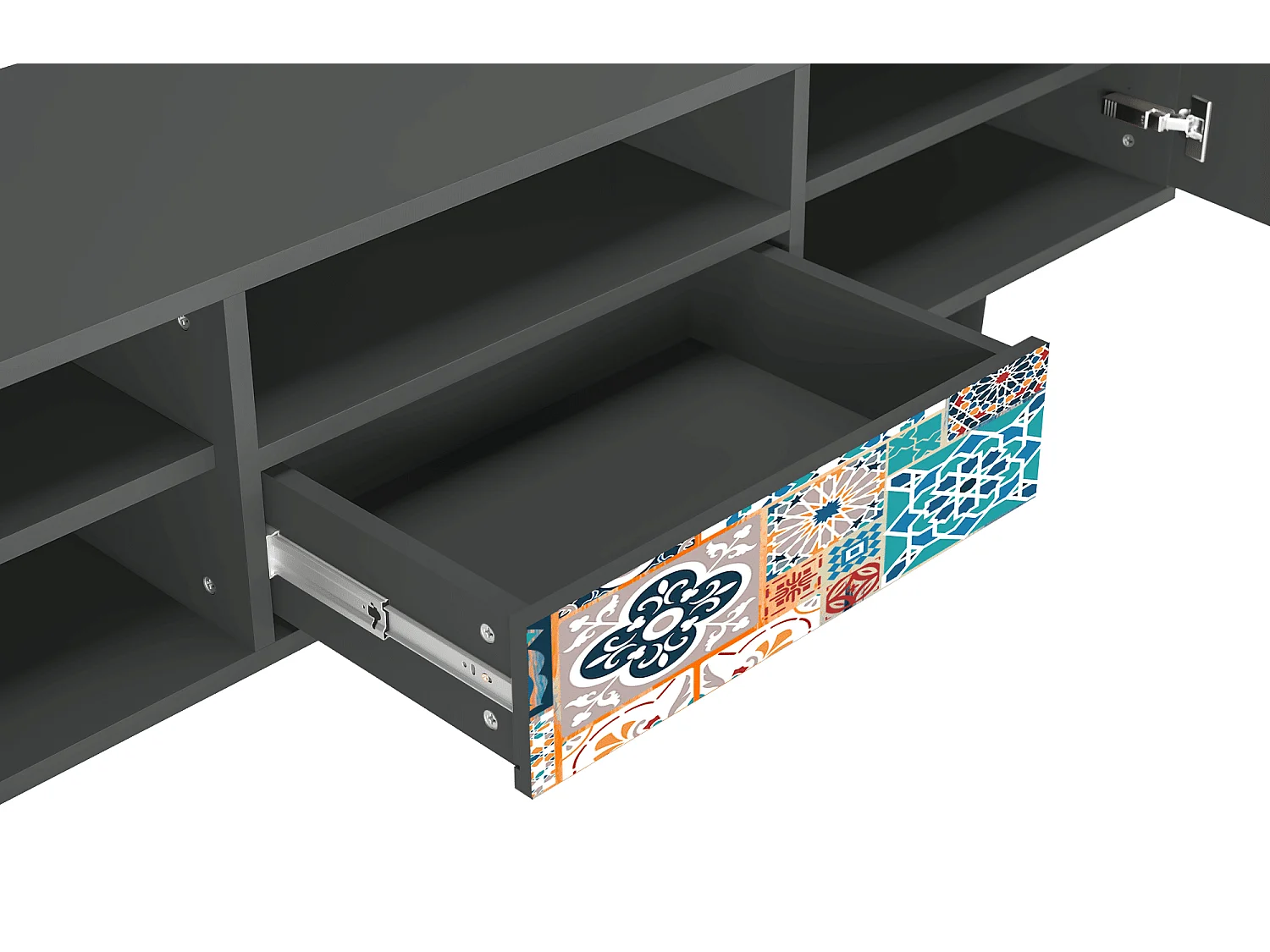 Mobile TV - 170х59х41 cm - T6 - Moroccan Market, Antracite