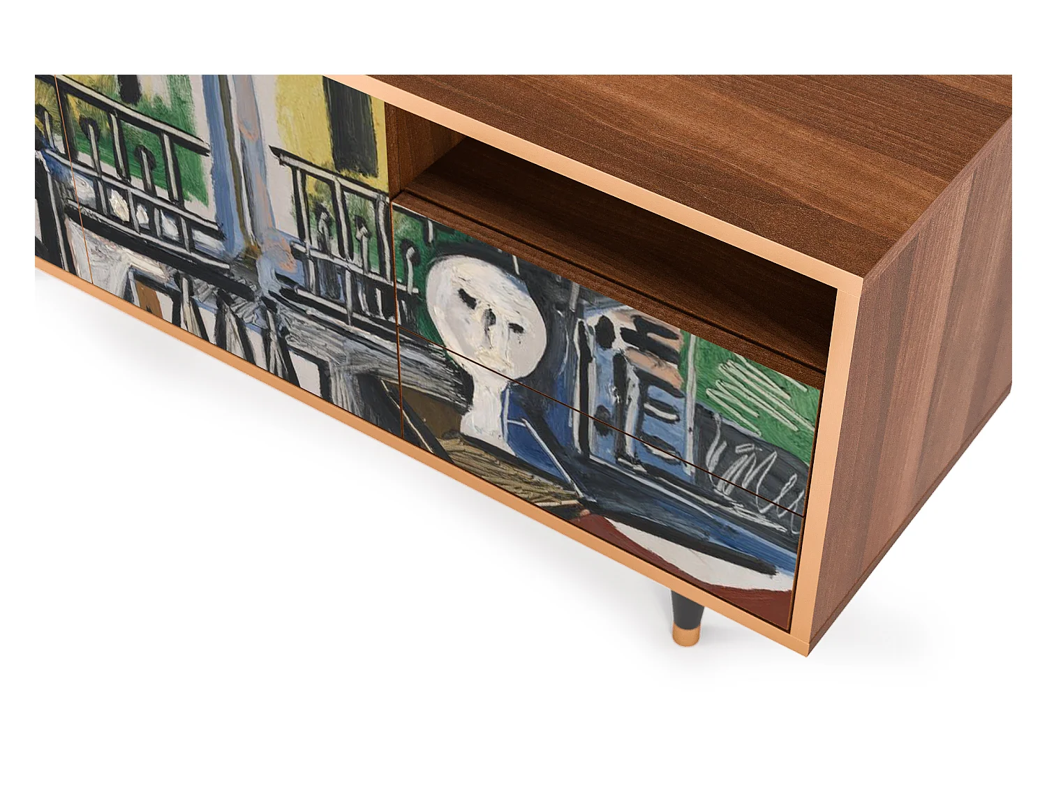 Meuble TV - 125х56х41 cm - T7 - The Studio , Noyer