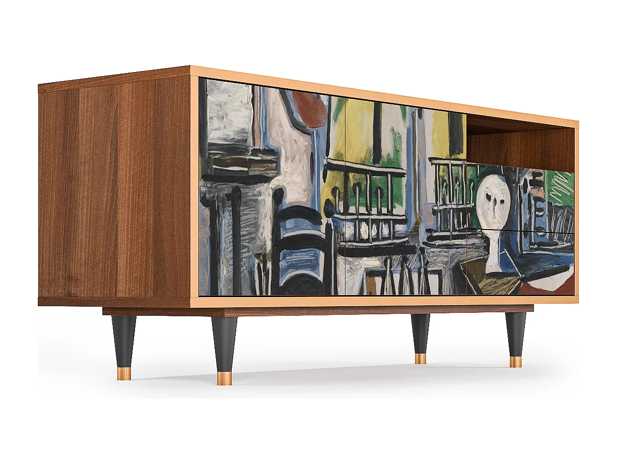 Meuble TV - 125х56х41 cm - T7 - The Studio , Noyer