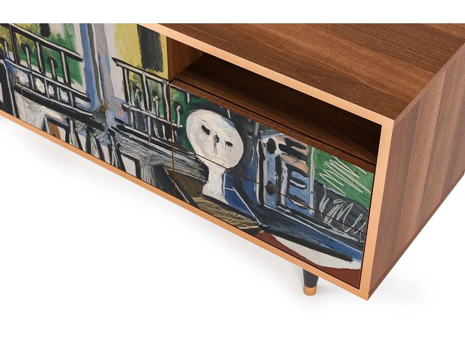 Meuble TV - 125х56х41 cm - T7 - The Studio , Noyer