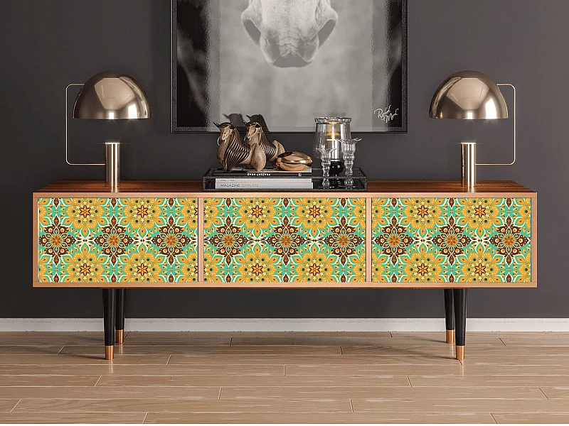 Mueble de TV - 170х59х48 cm - T4 - Indian Spices, Nogal