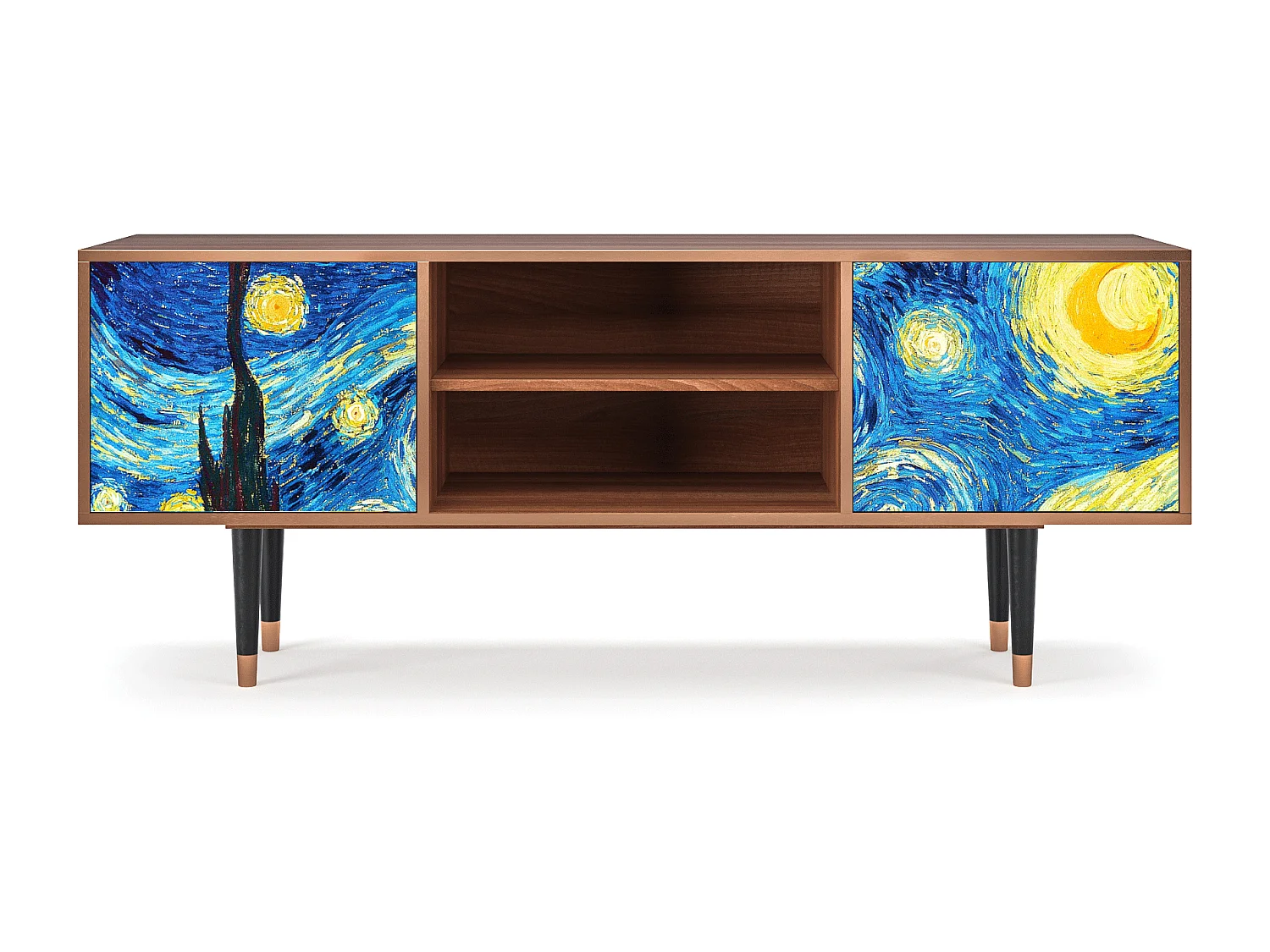 Mobile TV - 170х69х48 cm - T2 - The Starry Night  , Noce