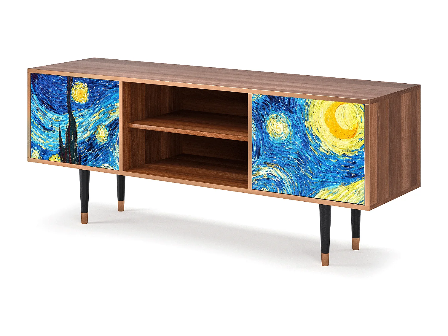 Mobile TV - 170х69х48 cm - T2 - The Starry Night  , Noce