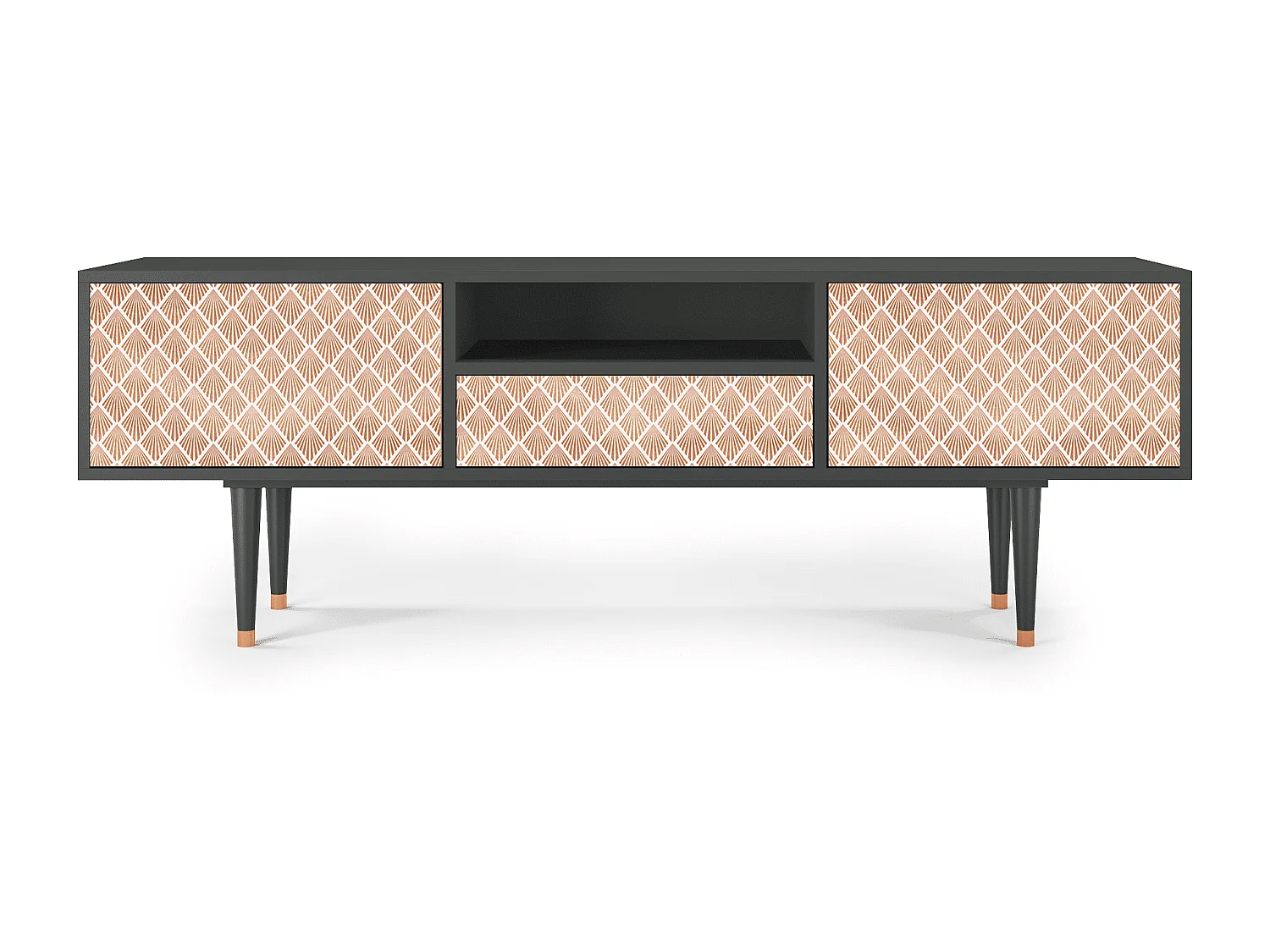 Meuble TV - 170х59х41 cm - T6 - Pastel Sunrise, Anthracite