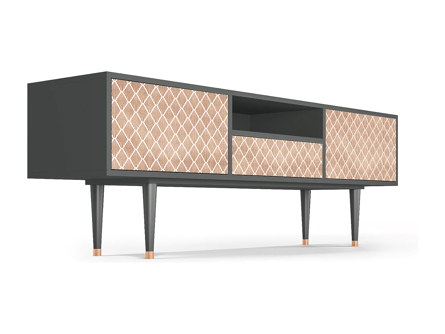 TV-Möbel - 170х59х41 cm - T6 - Pastel Sunrise, Anthrazit