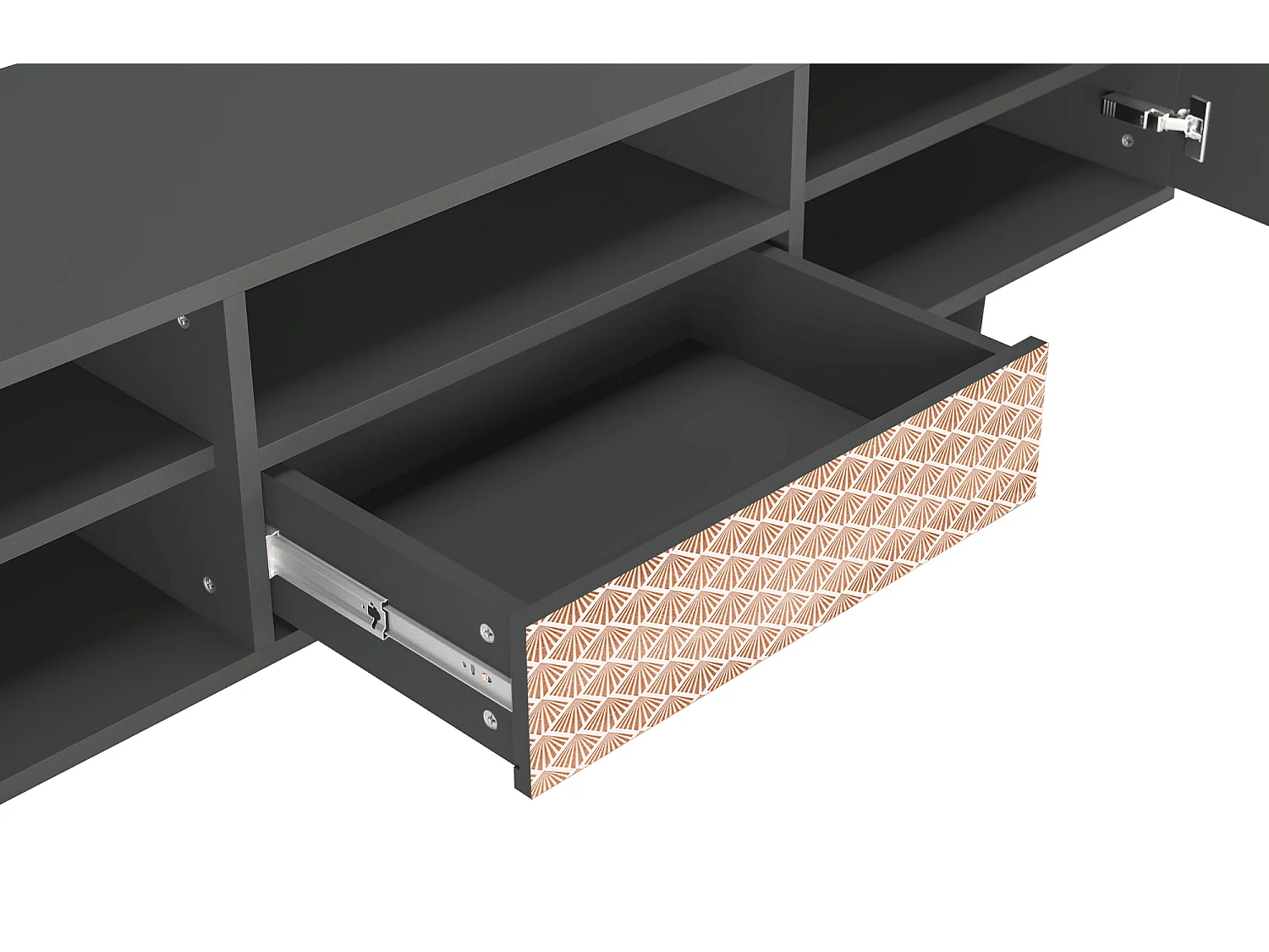TV-Möbel - 170х59х41 cm - T6 - Pastel Sunrise, Anthrazit