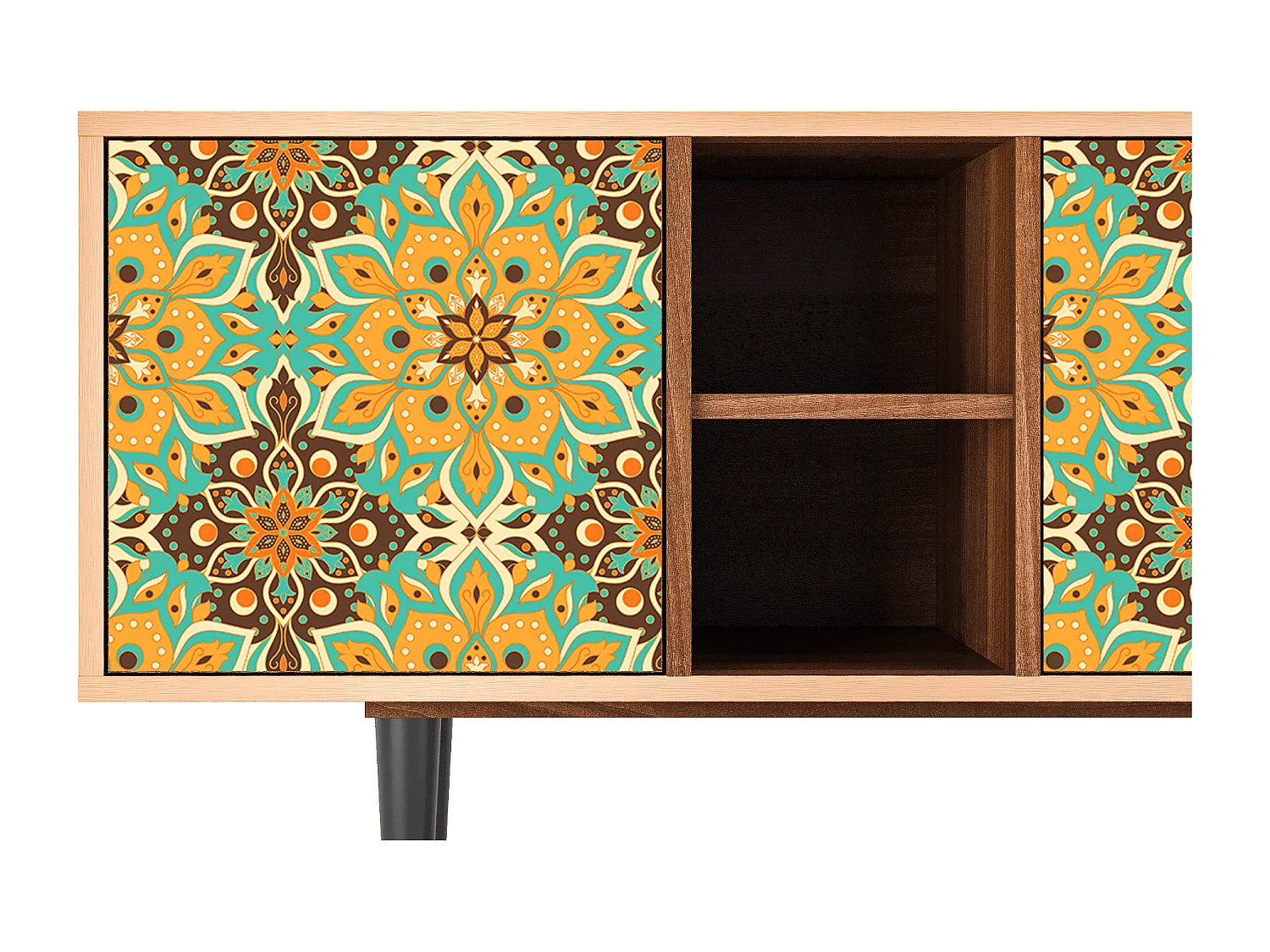 Meuble TV - 150х69х41 cm - T5 - Indian Spices, Noyer