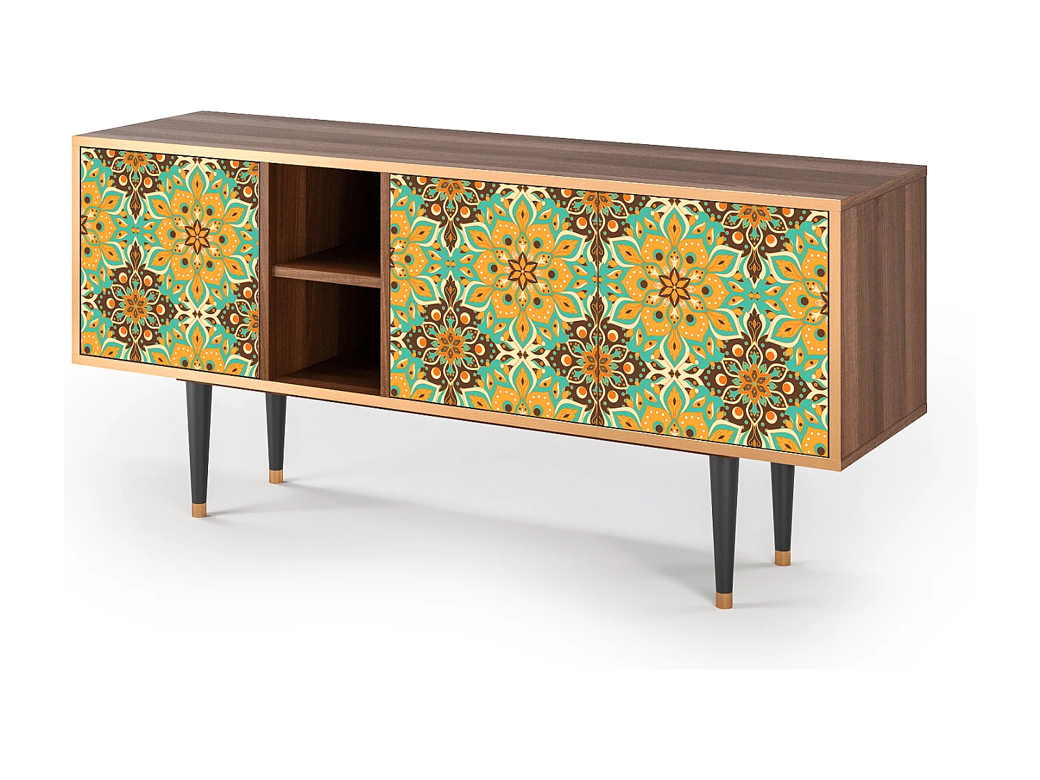 Mueble de TV - 150х69х41 cm - T5 - Indian Spices, Nogal