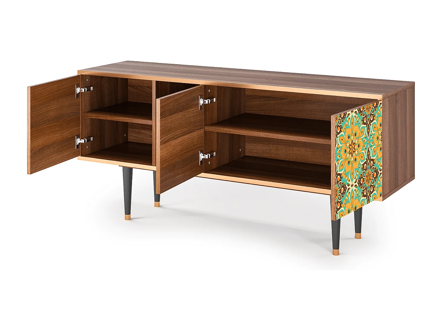 Mueble de TV - 150х69х41 cm - T5 - Indian Spices, Nogal