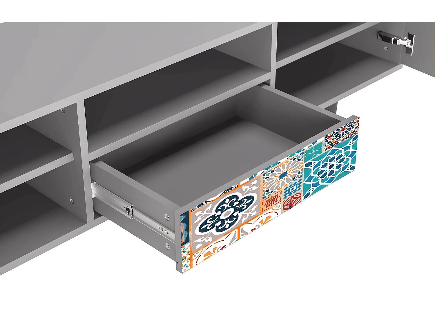 Mobile TV - 170х59х41 cm - T6 - Moroccan Market, Grigio