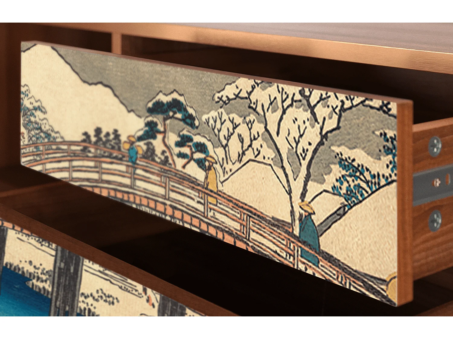 Meuble TV - 170х59х48 cm - T4 - Katabira River, Noyer