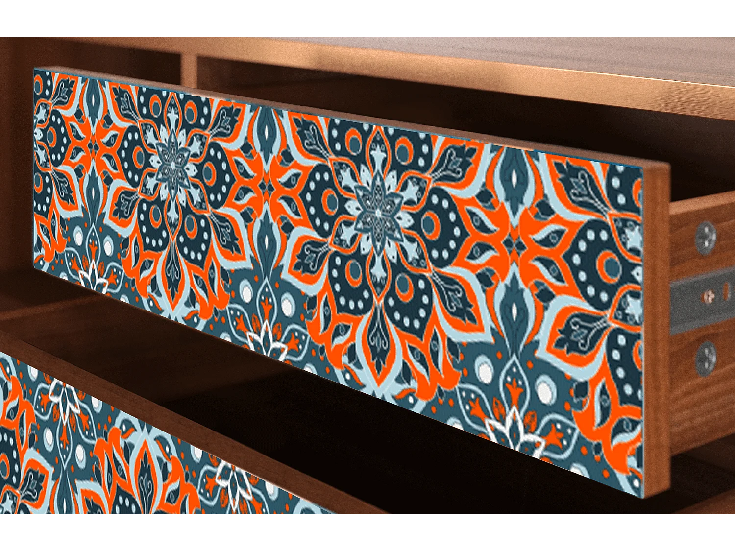 Mobile TV - 170х59х48 cm - T4 - Fire Beetle, Noce