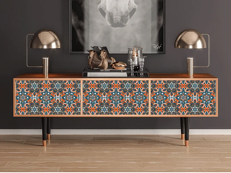 Mueble de TV - 170х59х48 cm - T4 - Fire Beetle, Nogal