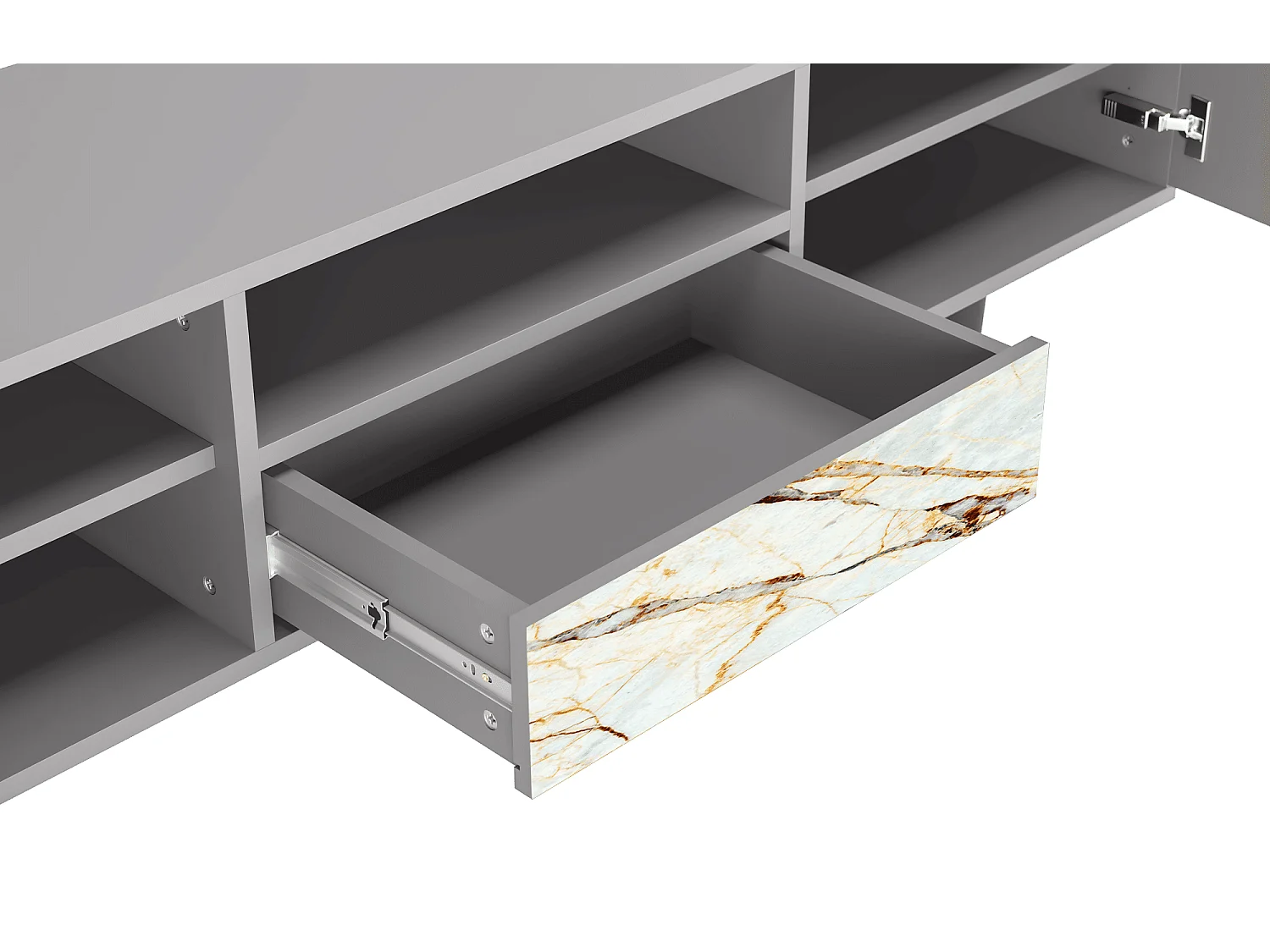 Mobile TV - 170х59х41 cm - T6 - Sabbiay Marble, Grigio