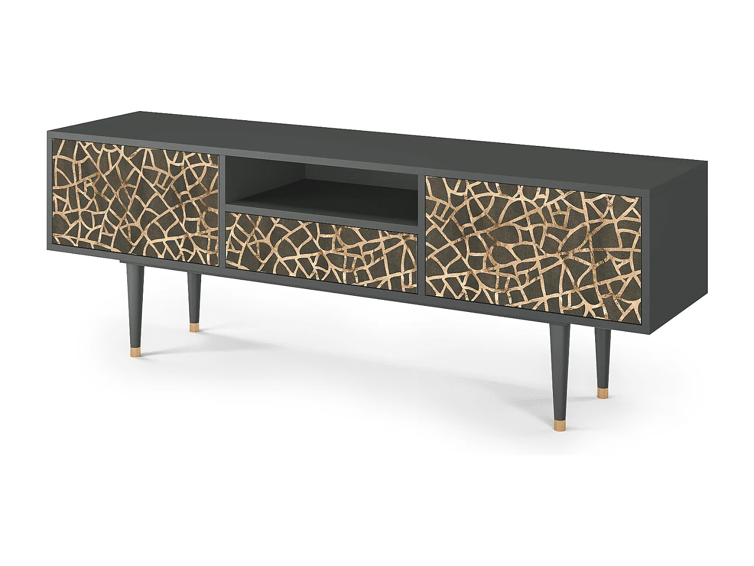 Meuble TV - 170х59х41 cm - T6 - Enlarged Leaf, Anthracite