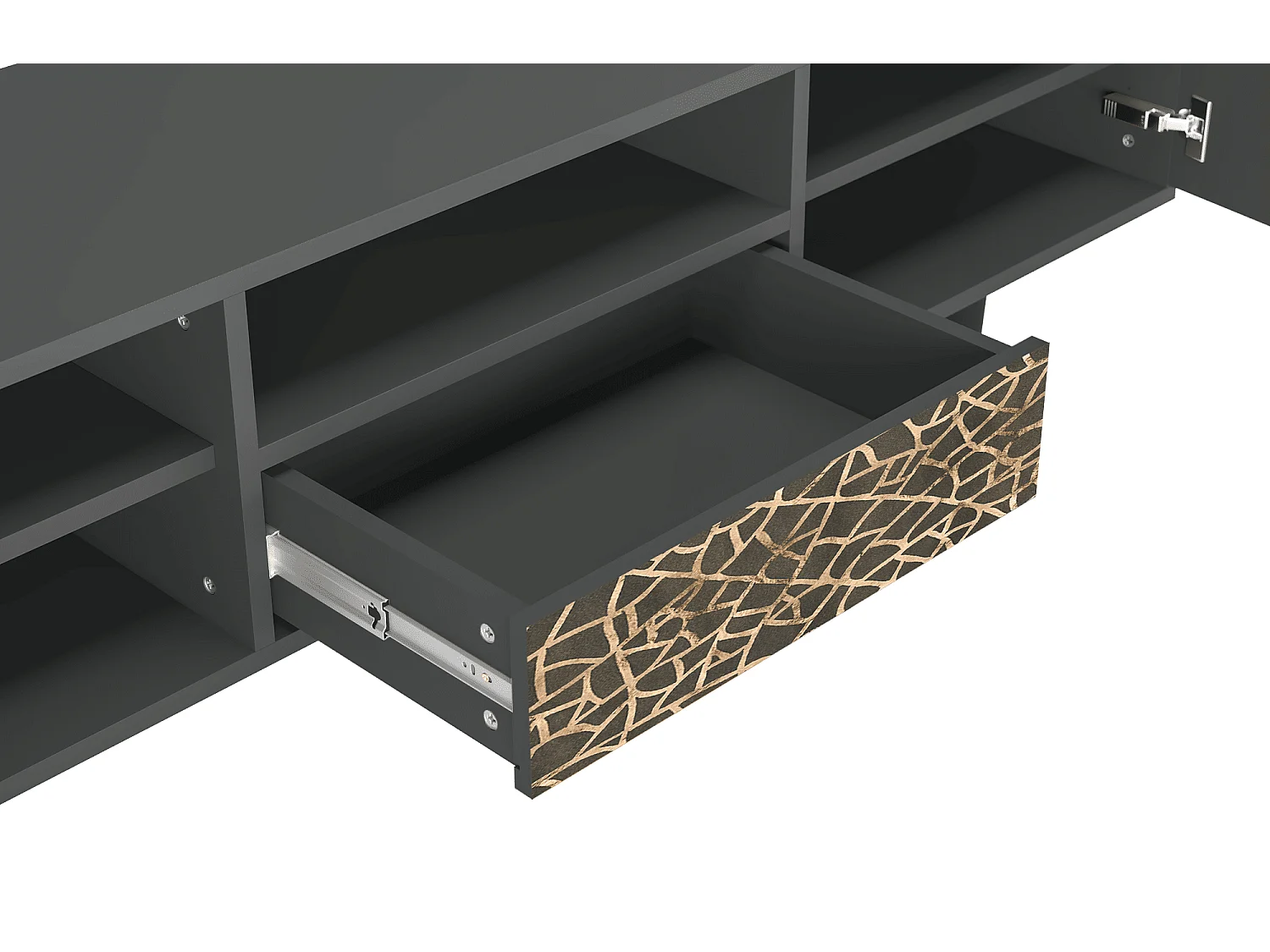 Meuble TV - 170х59х41 cm - T6 - Enlarged Leaf, Anthracite