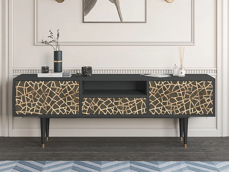 TV-Möbel - 170х59х41 cm - T6 - Enlarged Leaf, Anthrazit